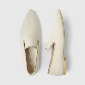 Vivaia Monica Pointed Loafers Ultra Soft Washable Cloud Comfort Almond 9.5